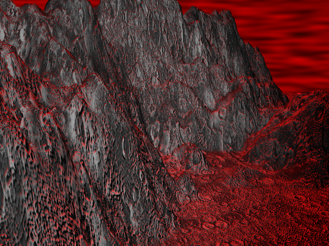 3d Landscape - Blood World