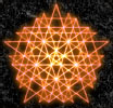 3d logo design - DarkStar pentagram logo.