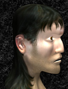 3d character design - human head