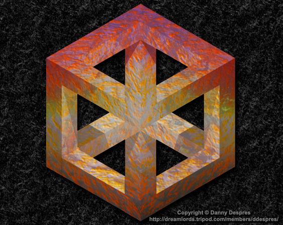Escher cube.